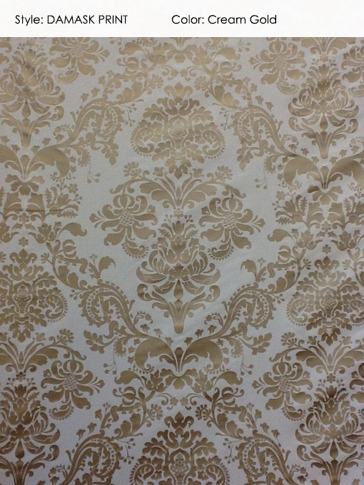 Damask Print fabric collection cover - Catania Silks